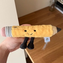 趣味文具系列小号！聪明铅笔/直尺儿童安抚毛绒玩具送礼生日礼物