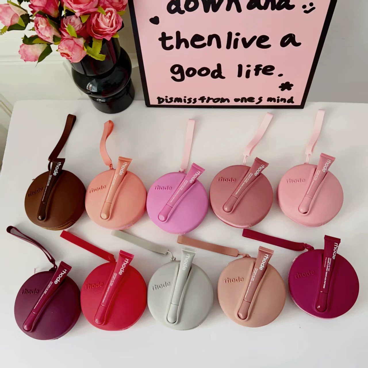 Трансграничная Haili может положить помаду губная губная глазурь силиконовая сумка для хранения тонкая портативная сумка для наушников