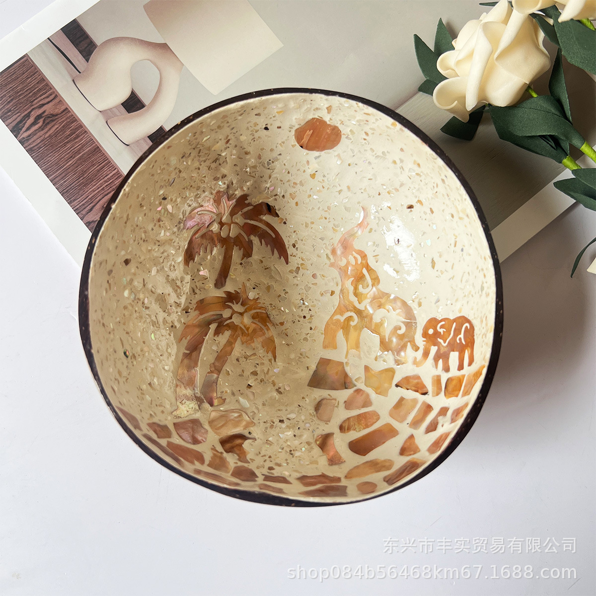 코코넛 나무 엄마 코끼리 모델