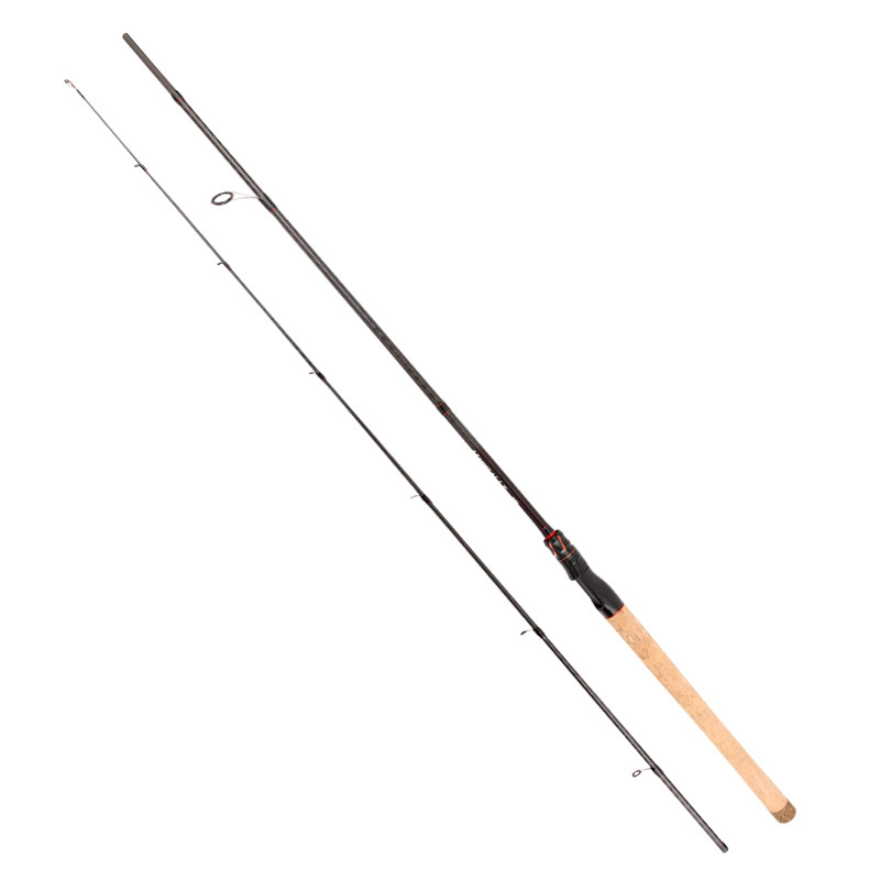 Jiewei Cruz tela de carbono Luya Rod 1,8-2,7 m luz ajustable trueno luz duro negro tirando varilla de tiro largo Rod enchufe