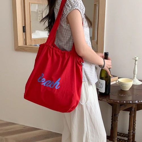 2025 New Canvas Bag Travel Shoulder Daily Japanese Ins Student School Commute Tote Bag with Large Capacity
