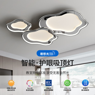 Living room master bedroom ceiling lamp modern minimalist mirror cloud designer Full Spectrum bedroom Guangdong Zhongshan lamps