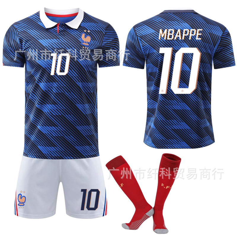 2026-27 World Cup France Home Football Jersey 7 Dembélé 11 Olise White Pants 10 Mbappé Jersey