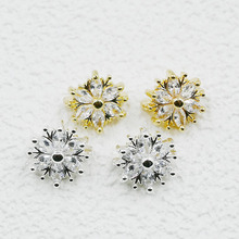 18K�������y�Ƕ�ʯˮ���p�ſ׿��p��ѩ����Ƭ���� DIY�����Ʒ