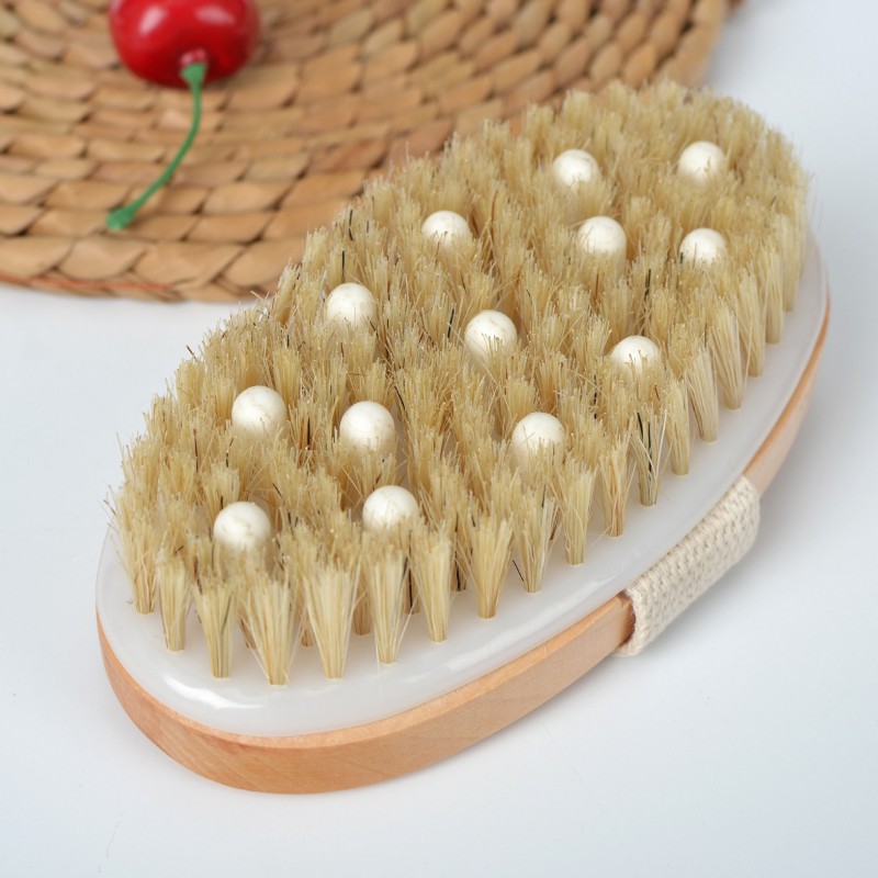 Cepillo de baño de cerdas seleccionado Venta caliente transfronteriza Hemu cepillo de masaje cepillo de baño venta directa al por mayor