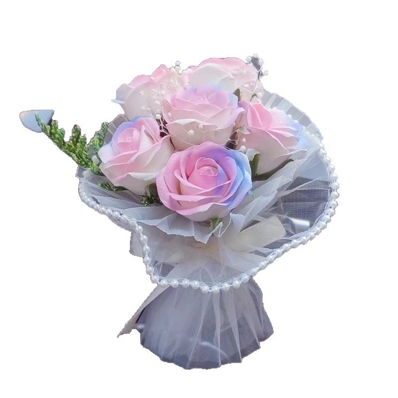 mini迷你口袋见面小花束香皂花送给女朋友的惊喜生日伴手礼装饰花|undefined