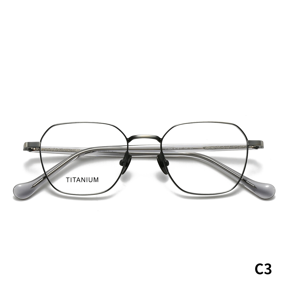STUDIOMUKU gafas de madera cool poligonal cómodo marco de gafas de mujer retrógrado marco de gafas de hombre pequeño marco
