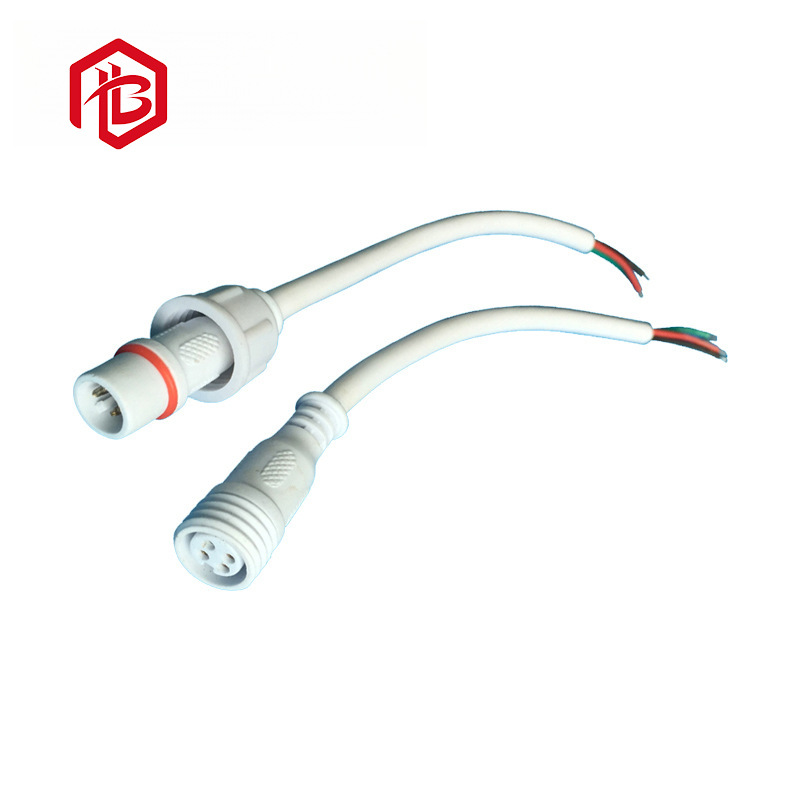 防水连接器户外照明快速接线端子注塑式ip68防水接头圆形航空插头