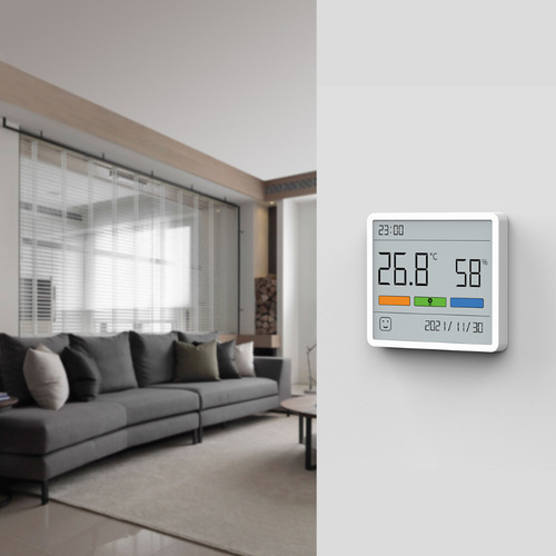Duke TH1 electronic temperature and humidity meter home indoor high-precision vertical baby room thermometer table English version