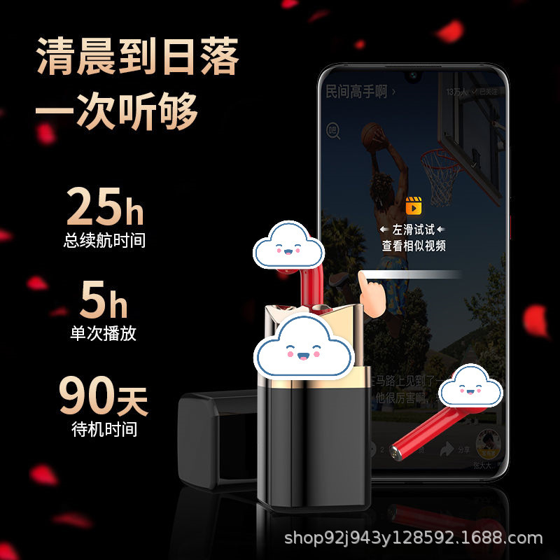 X99 transfronterizo nuevo modelo privado auriculares Bluetooth auriculares portátiles pequeños auriculares de lápiz labial inalámbrico deportivo reducción de ruido larga duración