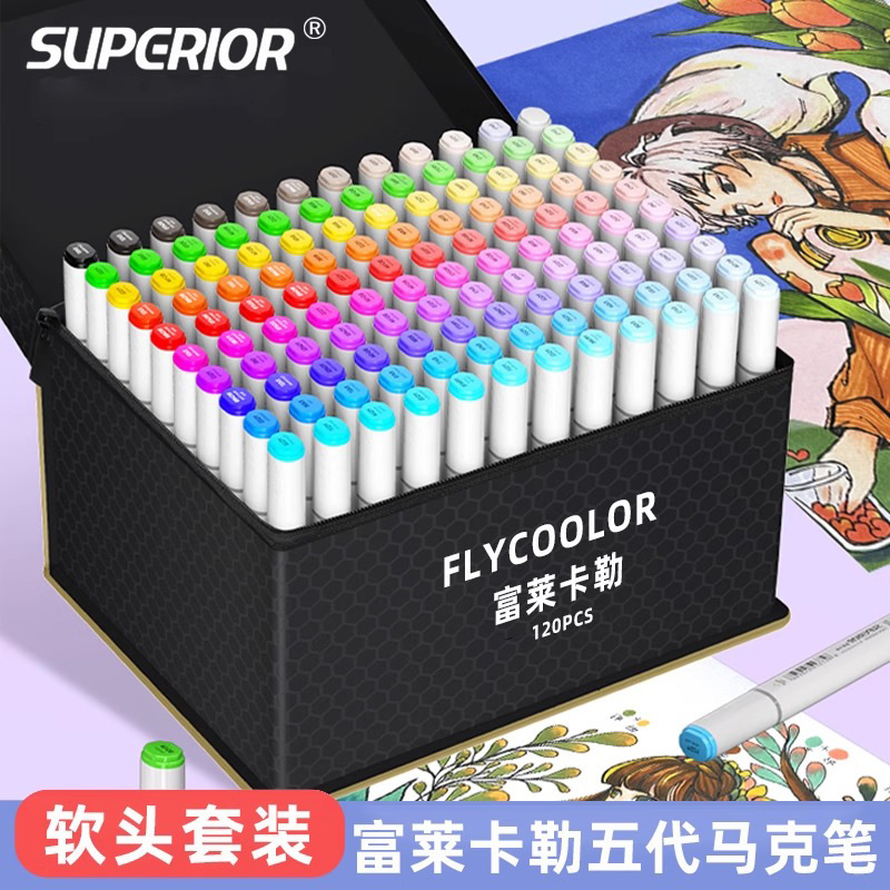 Xiupu Fule Kaler, marcador de cabeza suave de quinta generación, arte de doble cabeza, alcohol, arte a base de aceite, examen de arte para estudiantes