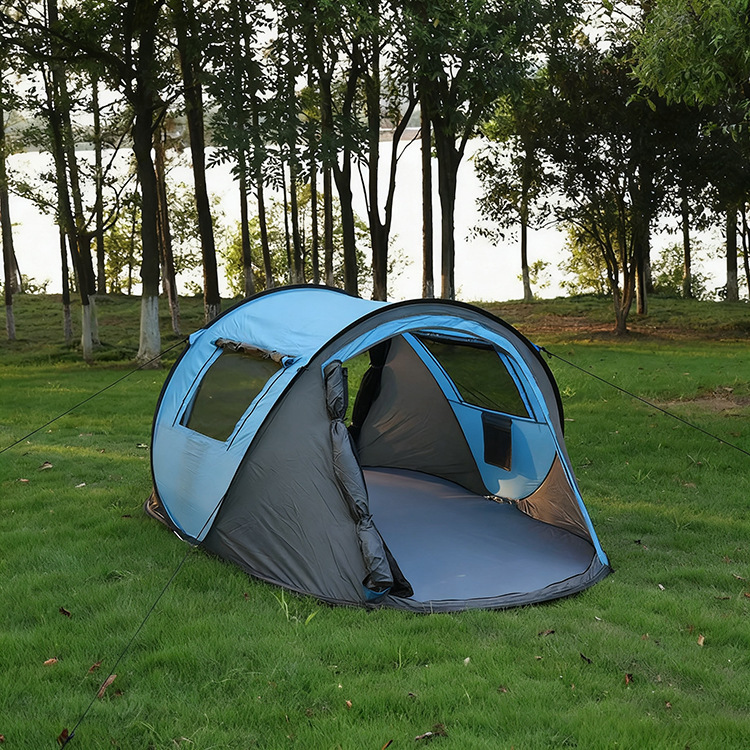 Manufacturer's Outdoor Tent for 5 People, Large Size, No Installation Required, Foldable, Fully Automatic, Hand-Pull Tent for Outdoor Camping, Waterproof and Sun Protection