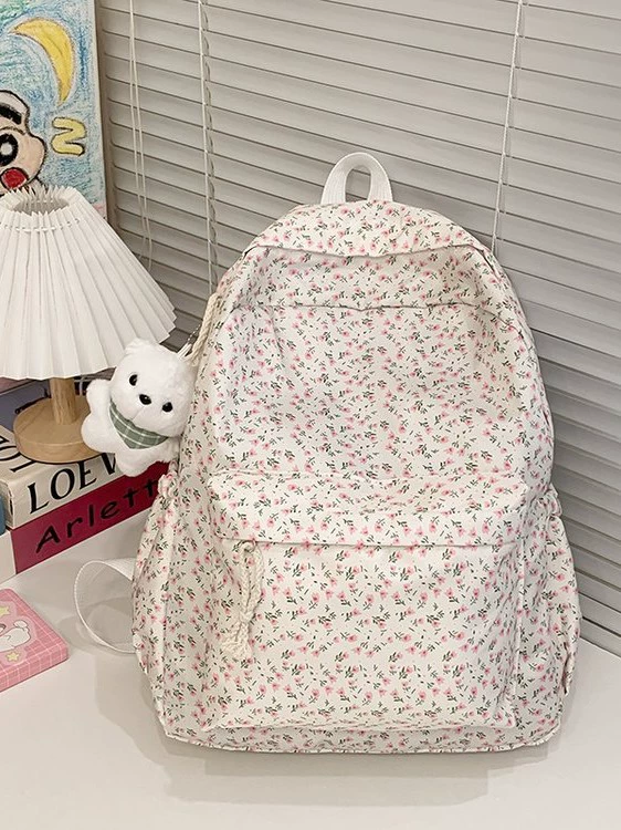 Backpack (Fresh) Japanese-style, floral print, lightweight 0.35 kg