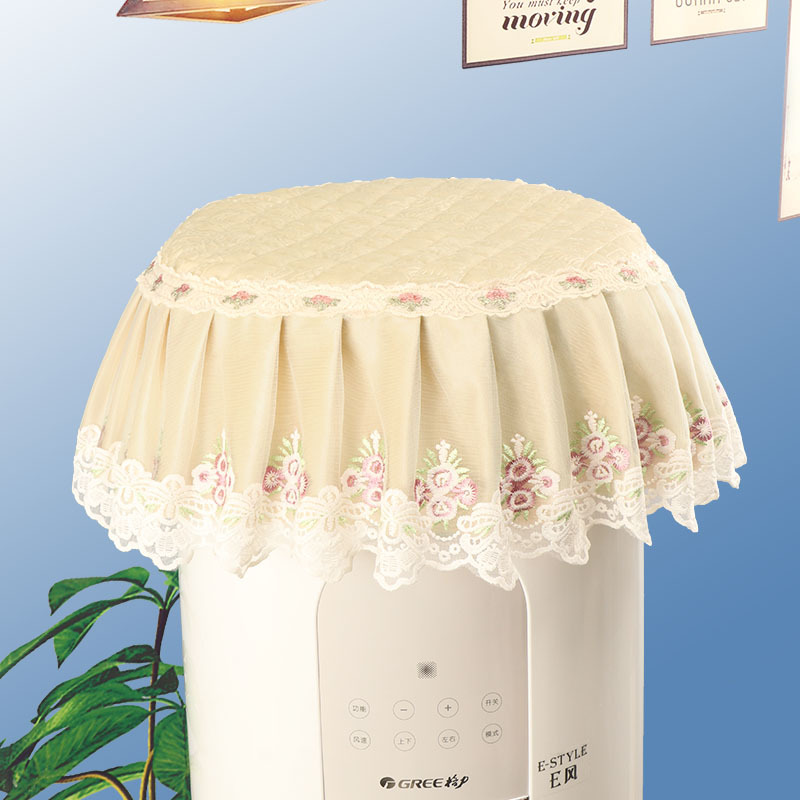 欧式空调防尘罩空调罩套子格力美的海尔客厅立式圆柱方形通用盖布