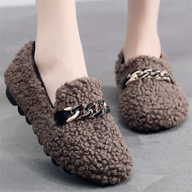 Обувь из ткани Old Beijing на полиуретановой подошве, Женская хлопковая обувь, зимняя обувь на плоской флисовой подкладке, обувь для беременных, нескользящая теплая обувь Мао