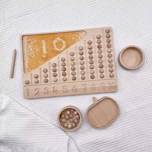 Montessori Calculation Board, a counting educational tool