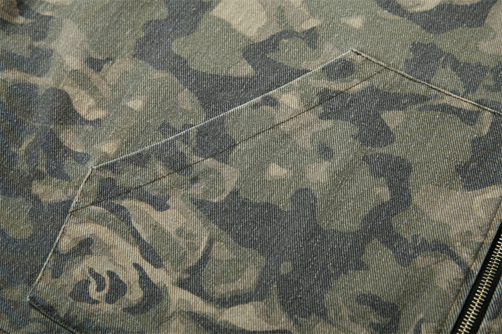 Giacca con cappuccio patchwork mimetica vintage da uomo e da donna, stile punk, vestibilità ampia, effetto consumato, per abbigliamento casual da strada, taglie dalla M alla 2XL_voghion.com