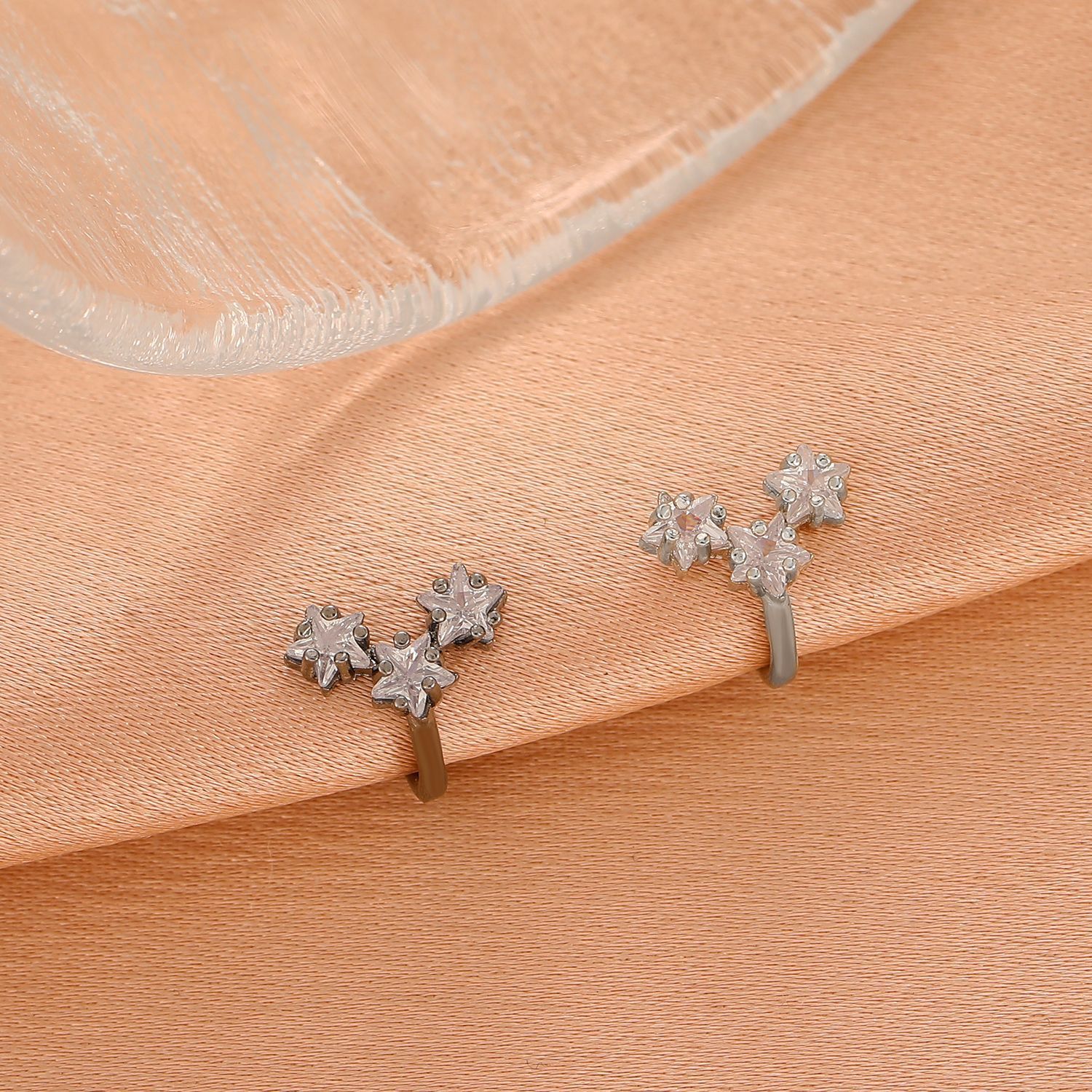 fashion copper zirconstudded star fashion single pierced earrings wholesalepicture3