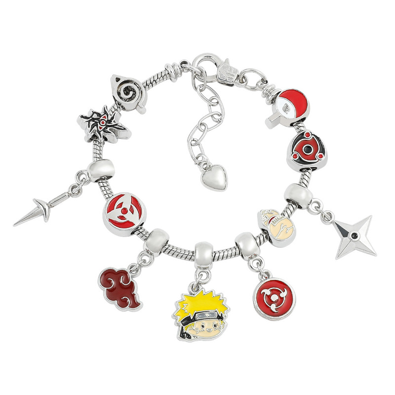 Cross-Border New Japanese Style Anime Naruto Naruto Pan's Multi-Hand Chain DIY Jewelry Bracelet Jewelry Wholesale