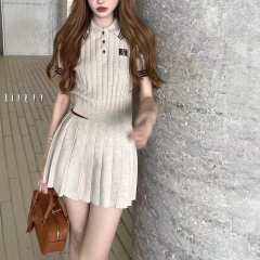 林子熙easy fittingiu女の子常服挂けメリヤススーツカーディガン春夏