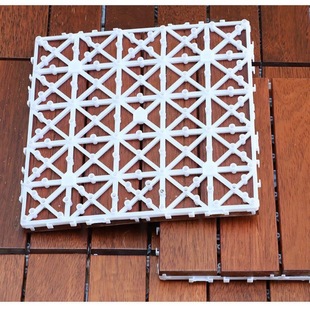 Outdoor Solid Wood Flooring Terrace Garden Courtyard Splicing Flooring Wooden Boardwalk Outdoor Anti-Corrosion Treatment Anti-Corrosion and Moisture-Proof