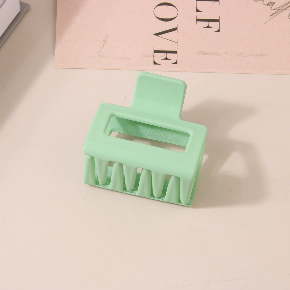 (Cross-border trading), rectangular matte crab pin, big shark, hairgrip, Amazon, simple and elegant design