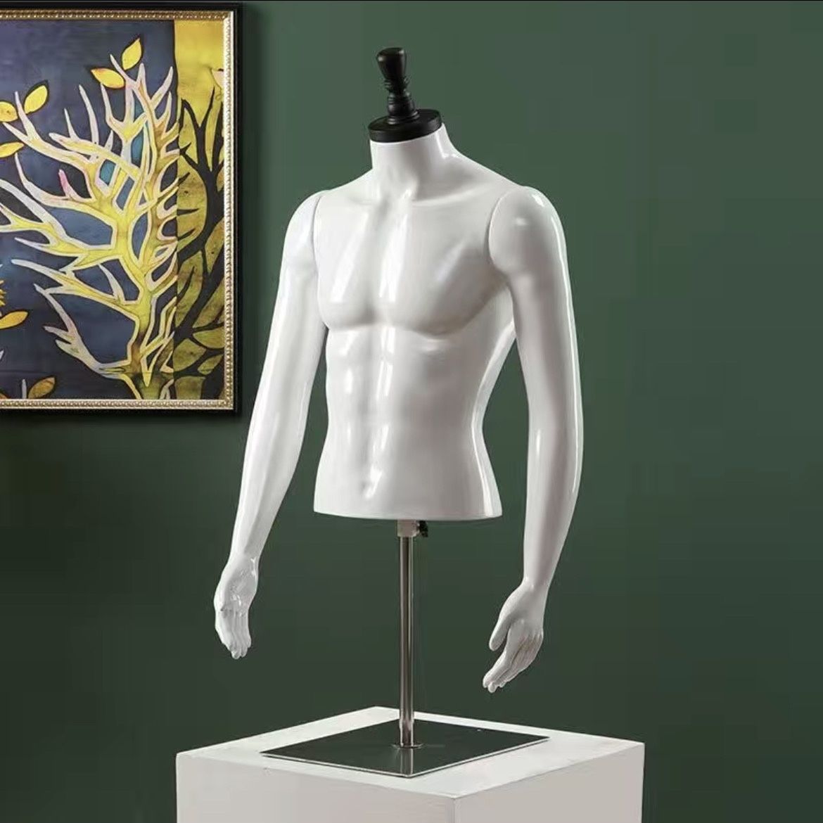 Modelo humano de busto modelo de ropa de cuerpo humano maniquí de busto simulación de ropa de cuerpo humano modelo de televisión masculino props image 17