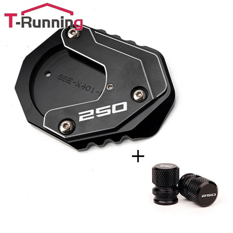 Suitable for Husqvarna Svartpilen401/250 18-24 Model Years Modified Kickstand Extension Set + Valve Cap