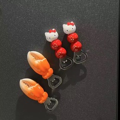 磁気家庭用パーソナライズされたクリエイティブビール栓抜き冷蔵庫マグネットワイン栓抜き栓抜き