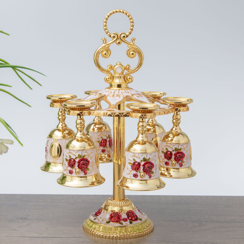 Nordic Luz de lujo regalo Copa traje decoración del metal vino blanco taza colgando espíritus taza al por mayor