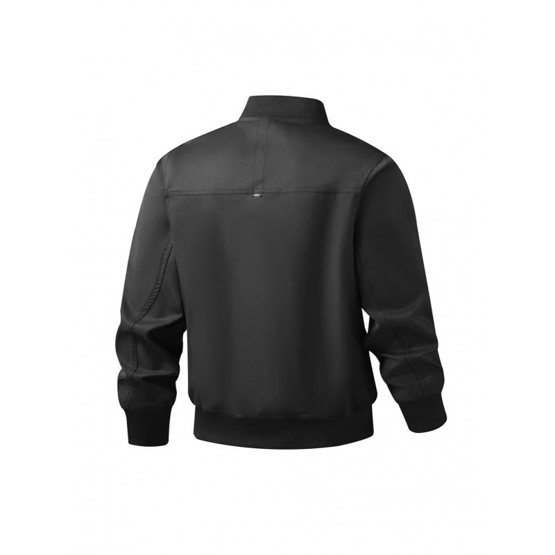 Sports Jacket for Men, Spring and Autumn New Style, Casual Running Jacket with Small Logo, Stand-Up Collar, Waterproof and Windproof Outdoor Fitness Jacket
