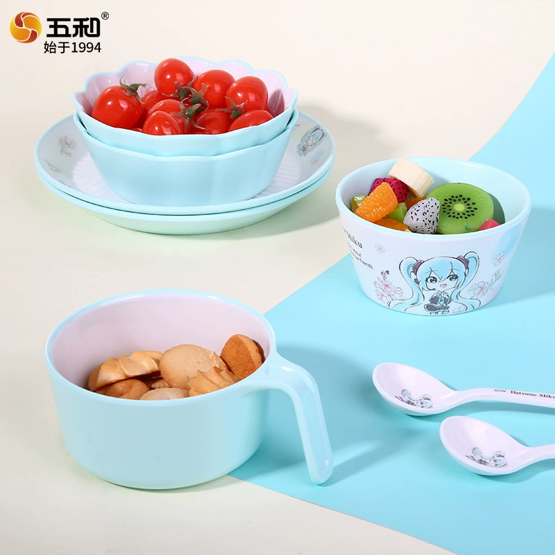 Children's tableware for feeding, cartoon dinner plate