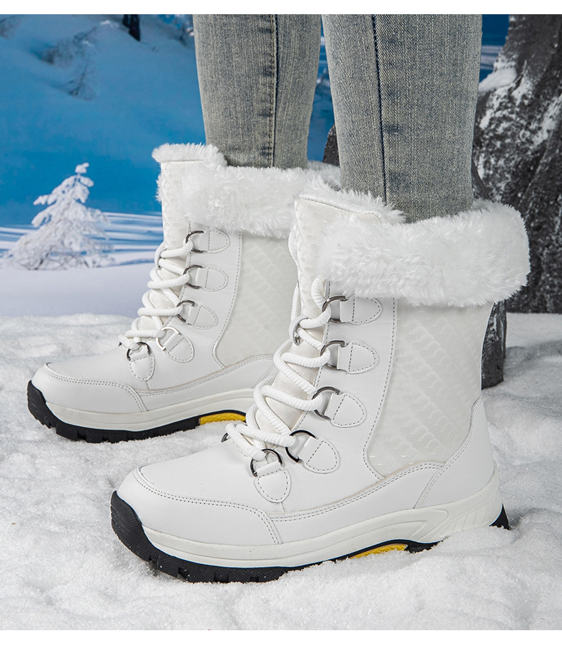 New Boots, Thickened Cotton Shoes, Women's Autumn And Winter New Style, Women's Snow Boots, Warm And Plush_vogvips.com