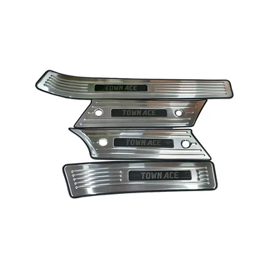 Suitable for 23 Toyota Town Ace Outer Sill Strips, Welcome Pedal Stickers, Automotive Supplies, Modified Exterior Accessories (Other Automotive Exterior Supplies) - door-sill-strip-external-platinum-black-label