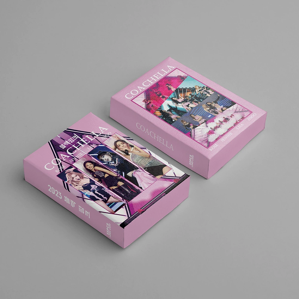 Многочисленные 55 BP розовых и чернил Чекола концертных карточек в наличии KPOP звезда периферия LOMO маленькие карточки оптом