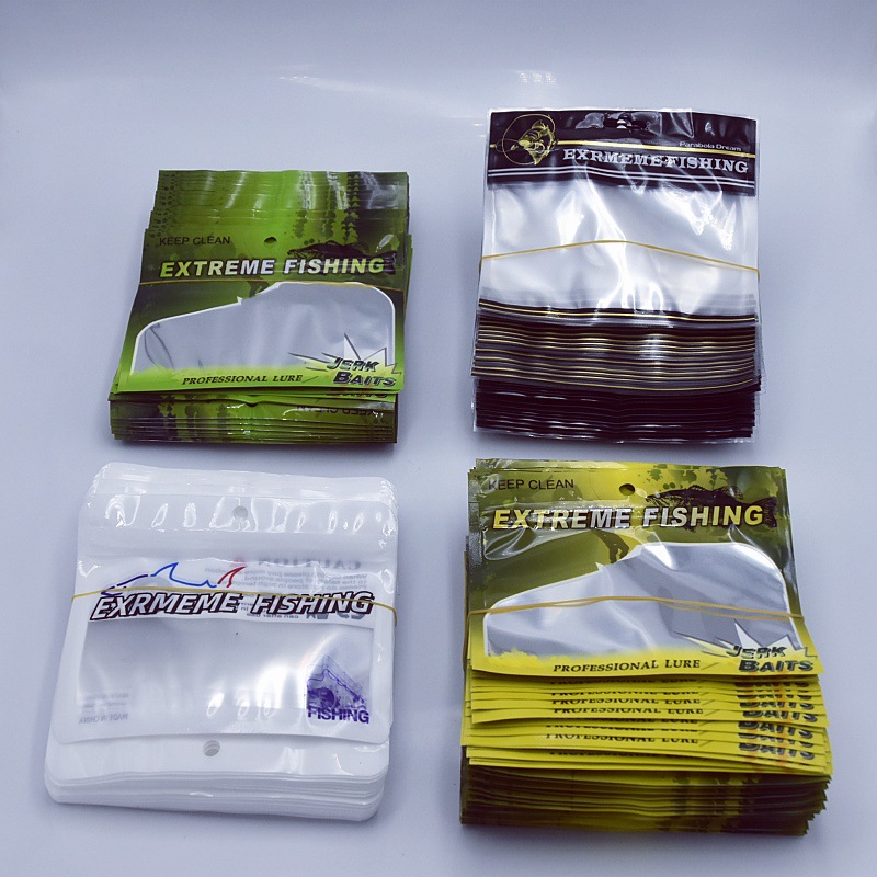 1 unidades de 100 Luya cebo bolsa de embalaje color transparente cebo ziplock Bolsa De fábrica al por mayor en stock bolsa de plástico