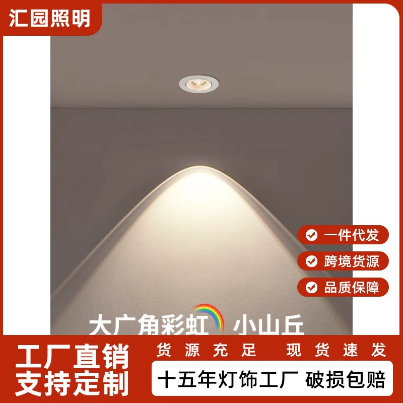 Rainbow lights, spot lighting, LED ceiling light, lamp to create double eyelids for living room, comfortable light spectrum