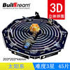 Three dimensional aerospace brainteaser solar-powered, planetary toy, in 3d format, science and technology, handmade