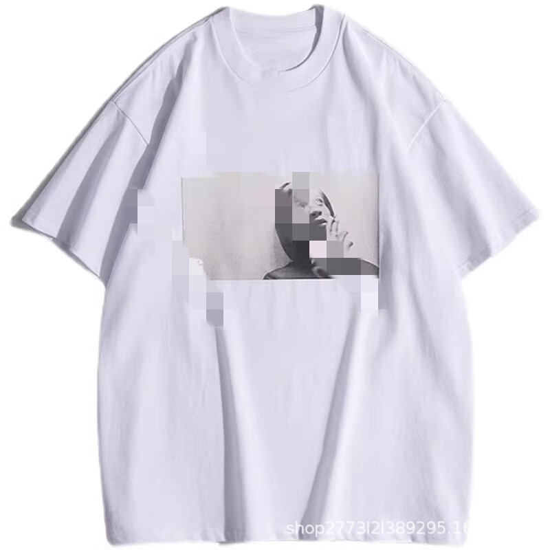 American Style Trendy Brand Carhart Short Sleeve Round Neck Smoking Pattern Printed Casual T-Shirt Loose Top for Men and Women Couple American Style Trendy Brand Carhart Short Sleeve Round Neck Smoking Pattern Printed Casual T-Shirt Loose Top for Men and Women Couple