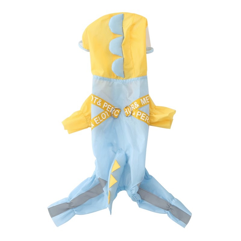 Impermeable para perros, día lluvioso de verano, perro pequeño, perro pequeño, perro mediano, peluche, oso, poncho de cuatro patas