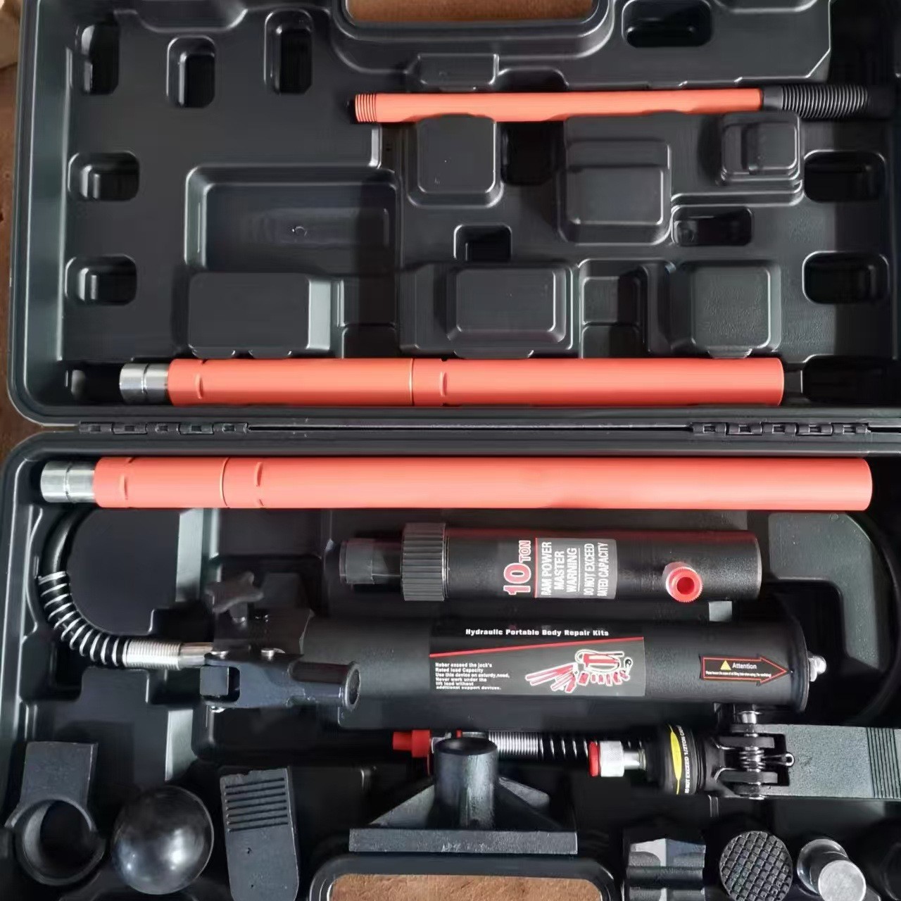 Gato dividido de 10T, techo de chapa metálica para automóvil, techo separado hidráulico, caja de plástico de techo de arena manual, suministro de fabricante