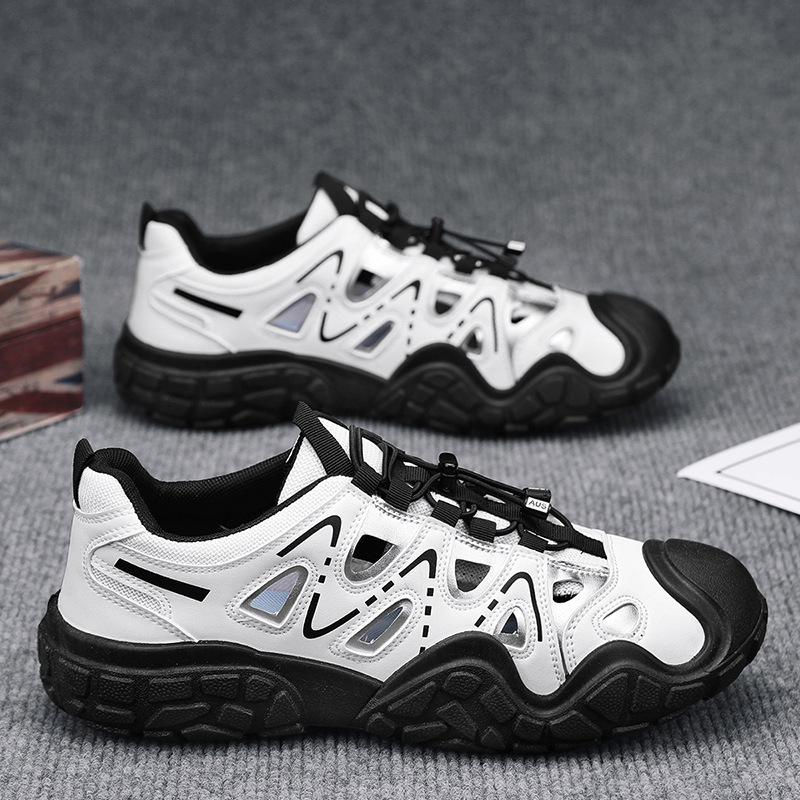 Fashion Outdoor Hollow Casual Shoes Summer New Trendy Men's Travel Hiking Shoes Breathable Trendy Shoes