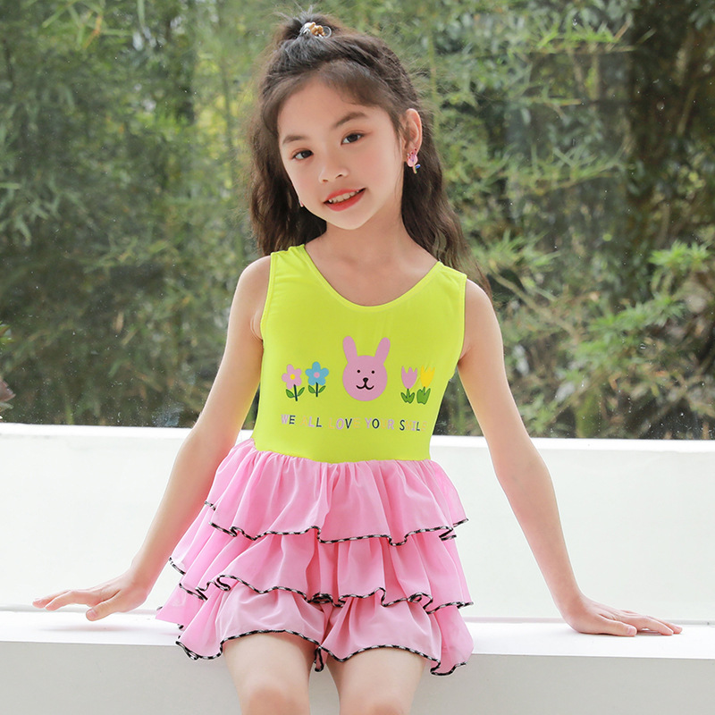 [Liquidación especial] Traje de baño para niños Traje de baño para niñas de una pieza para niñas Traje de baño de moda con falda de princesa