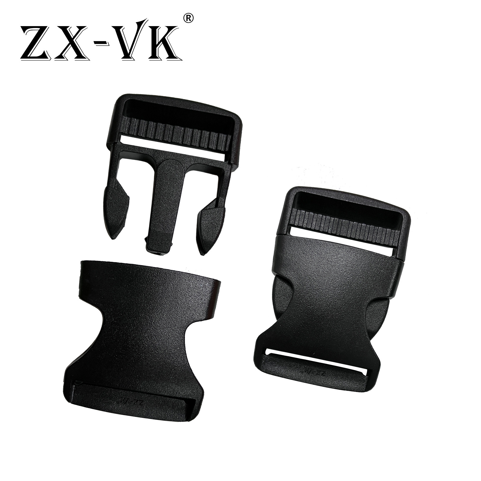 En stock suministro de accesorios de equipaje hebilla de plástico hebilla de seguridad doble hebilla ajustable hebilla de cinturón