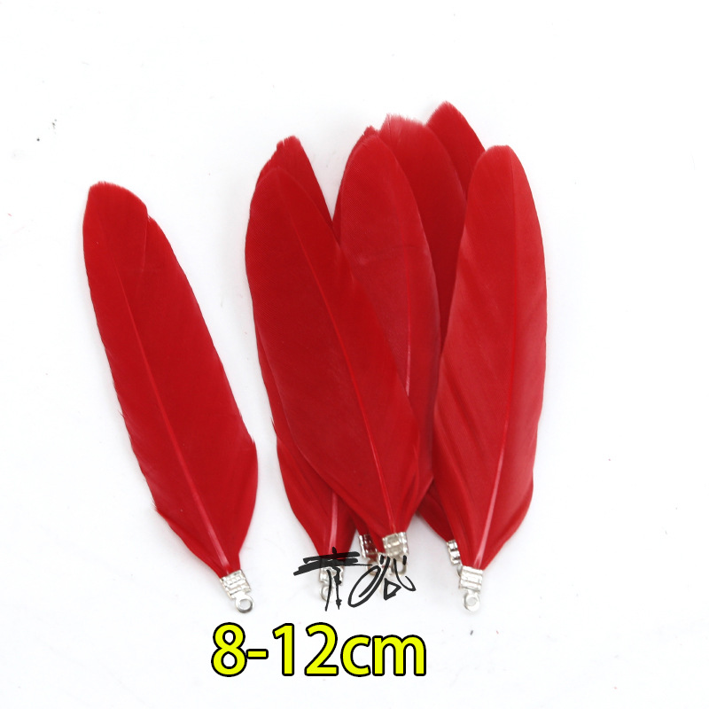 Fábrica directa pequeña serie de plumas rojas DIY accesorios accesorios de artesanía ropa accesorios escenario plumas
