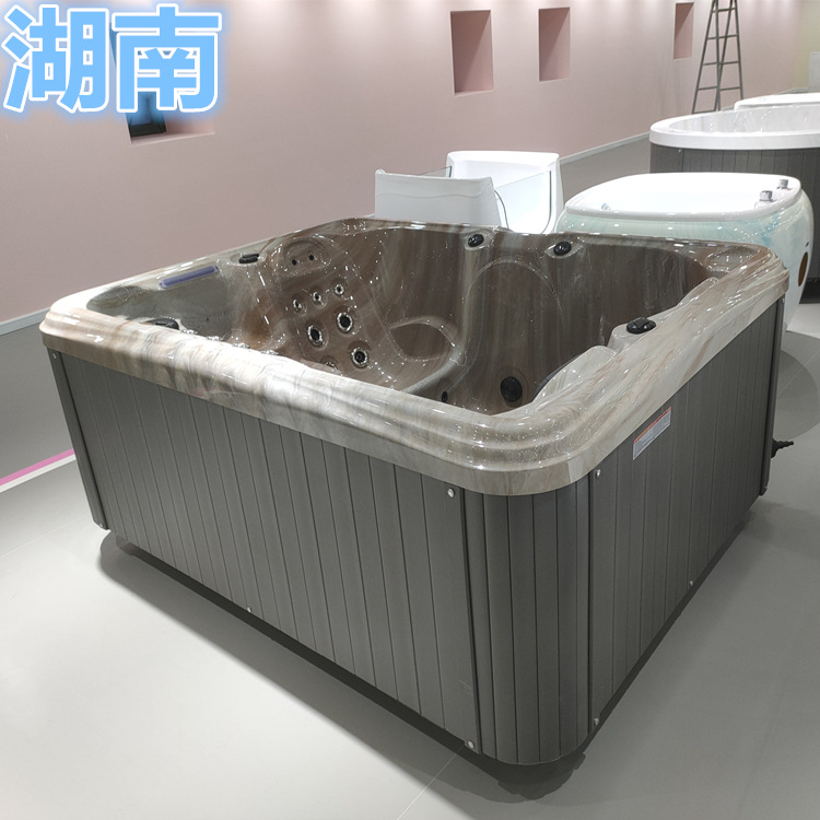 Multi-persona interior piscina de surf Villa Hotel bañera empotrada jardín Villa baño de masaje multifuncional