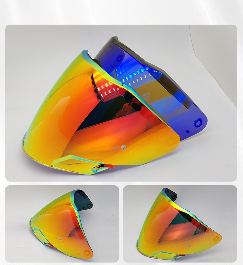 Of618 Motorcycle Helmet Lens Day and Night Universal Color-Changing Film Anti-Fog Sticker Universal Windproof and Waterproof Mask