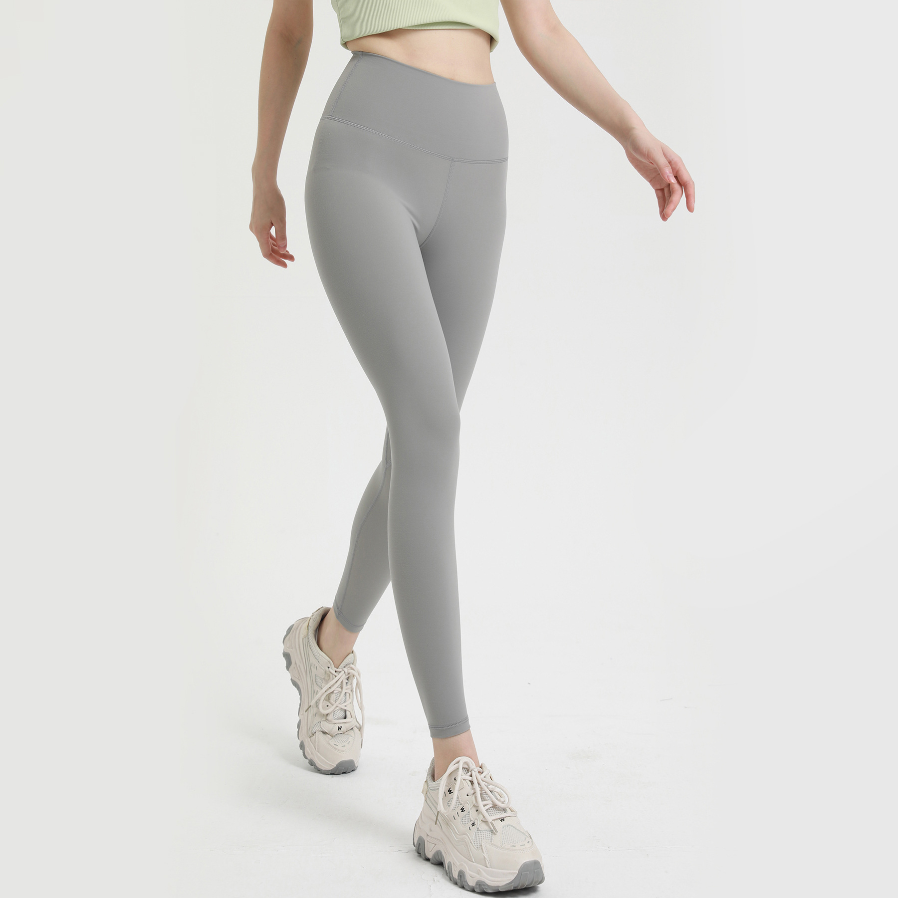 lulu同款跑步健身九分裤网红直播瑜伽裤裸感亲肤跨境运动紧身裤