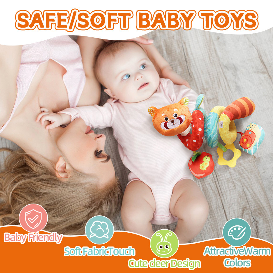 Allthink Baby Carriage Colgando Cama Colgando Pigeon Panda Muñeca de peluche 0 - 1 años de edad Puzzle Colgantes Juguetes de educación temprana