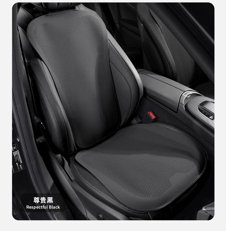 Cross-Border Car Seat Cushion Three-Piece Set, Single-Piece Seat Cushion, Non-Slip Nappa Leather, Breathable for Summer, Universal for All Seasons, Heat Insulation, Foreign Trade